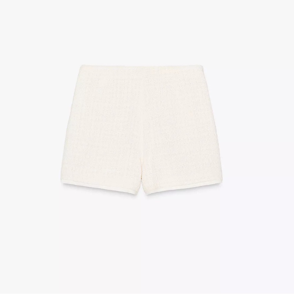 SOLD 
ZARA BOW TRIM TEXTURED BLAZER AND SKORT Two-Piece Set - Picture 8 of 8